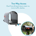 Gibraltar Mailboxes OM160BEC Outback Double Door, Large Capacity Mailbox, Black