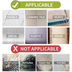 50PCS Premium Double Sided Mounting Squares Clear Tape,Heavy Duty Adhesive Pads for Pictures,Poster Hanging Strips - Strong Sticky Tack,Waterproof Adhesive for Shower,Wall Patch,Sticky Pads