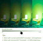 4 Pack 3.2 Inch T10 Green Light Bulb, E26 Base Edison Bulbs Dimmable, AC 120V 60 Watt Equivalent Clear Glass Filament Bulb, Halloween Christmas Party Bar Colored Light Bulbs, UL Listed