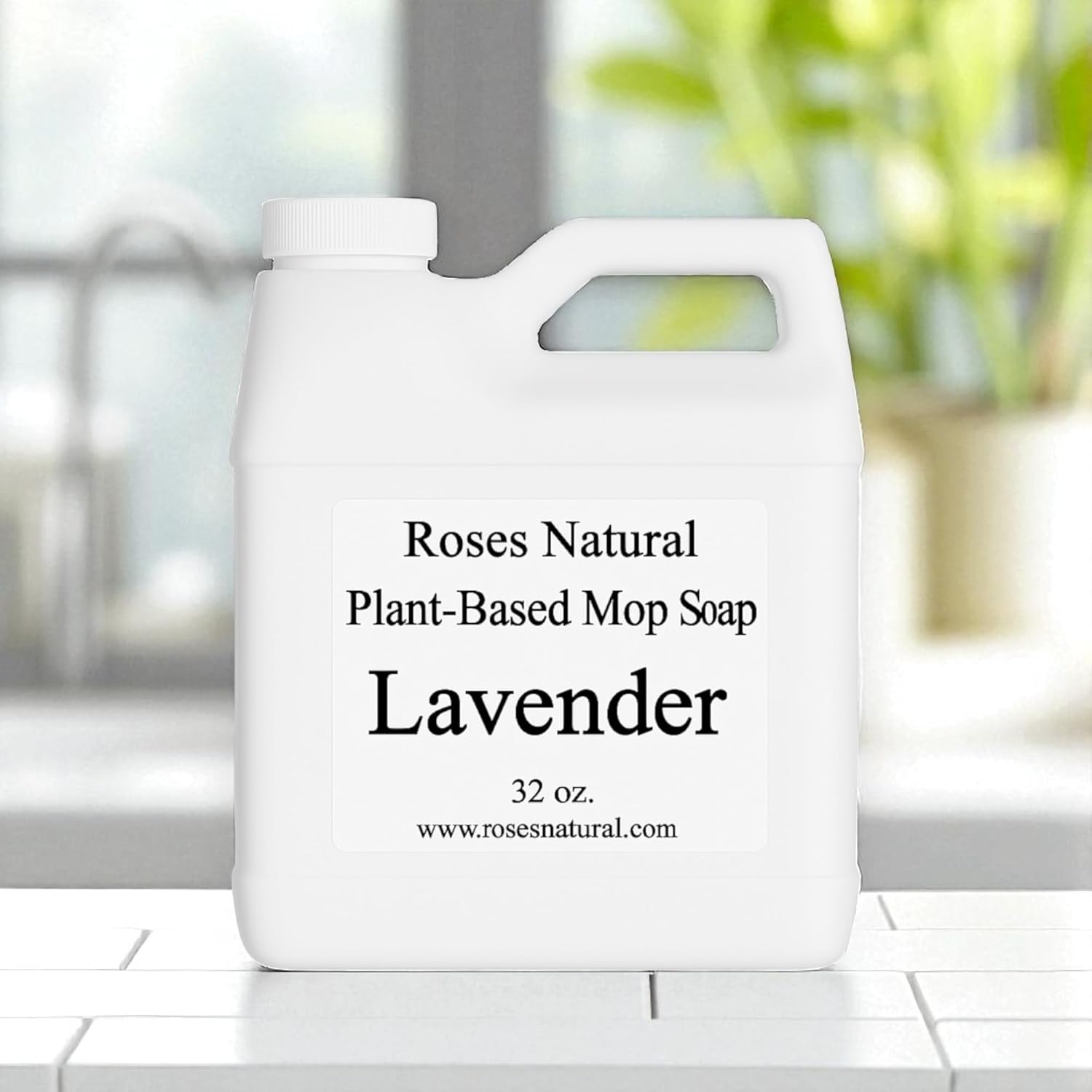 Plant-Based Floor Cleaner Mop Soap – 32 oz | Streak-Free, Highly Scented, Concentrated Mop Solution for Tile, Vinyl, Hardwood & Sealed Floors | Non-Toxic, Eco-Friendly (Lavender)