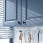 Amerdeco 10 Pack Matte Black Cabinet Knobs 1.46 Inch(37mm) Single Hole Cabinet Handles Rectangle Dresser Knobs Drawer Knobs and Pulls for Bathroom Cabinets ZH0069