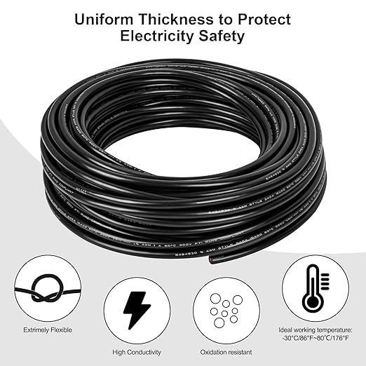 12 Gauge Wire 3 Conductor,12 AWG Electrical Wire Stranded PVC Cord Oxygen-Free Copper Cable,200FT 3 Core Pure Copper Flexible Cable Wire for LED Lamp Lighting Strips Automotive (12AWG-3C, 200FT)…