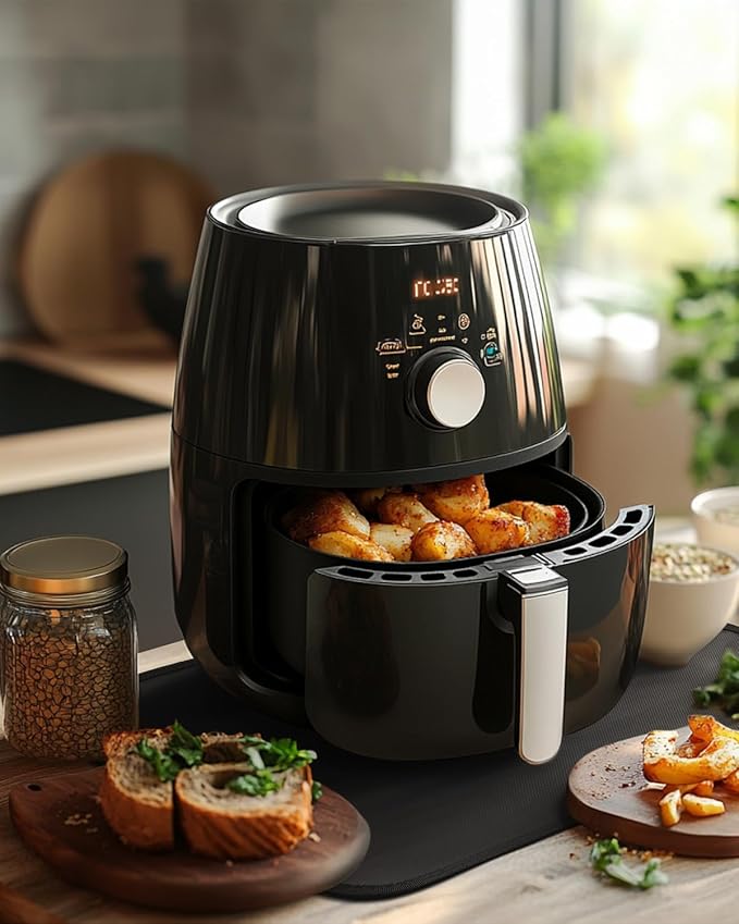 2Pack Heat Resistant Mat for Countertop, 16x24in Hot Pads for Kitchen Countertop Protector,Silicone Heat Resistant Mat for Air Fryer, Deep Fryer, Oven