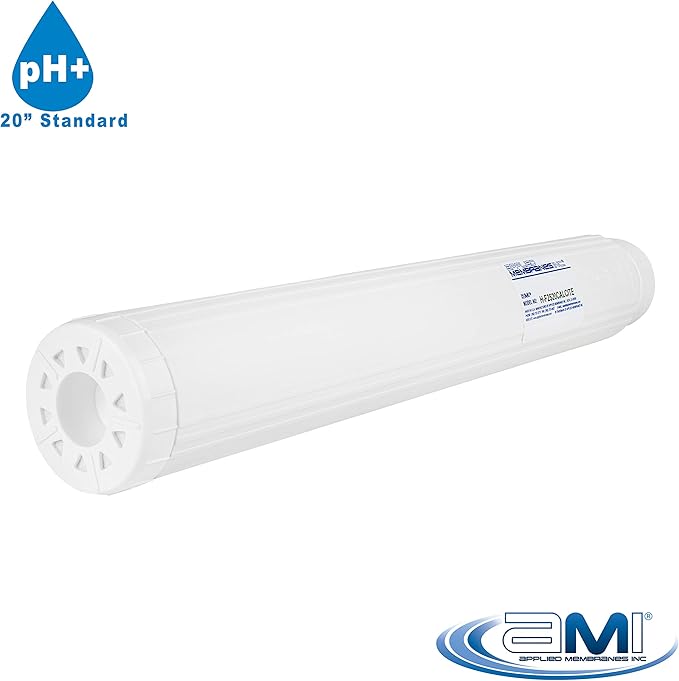 APPLIED MEMBRANES INC pH Neutralization Water Filter Cartridge | Calcite Filter to Raise Alkalinity of Low pH Water | 20" Standard Size Fits 20” Standard Filter Housing | H-F2520CALCITE (20" Standard)