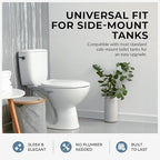 Qualihome Universal Side Mount Toilet Handle Tank Flush Lever Replacement Handle, Bronze Finish Toilet Handle