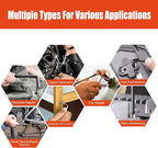 Meiwaltee Allen Wrench Set, 26PCS Metric (1.27-10mm) & SAE (0.05"-3/8") Allen Key Set, L-Hex Key Set With Long Arm Ball End,Visible Size-Marked For Bicycle - Appliance Repair, Furniture Assembly