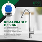 Kerox K40B 40mm Faucet Cartridge - Ceramic Mixing Single-Lever Cartridge, Bathroom Sink Faucets & Parts for Home Plumbing Repair and Improvement, fits La Torre & American Standard Faucets