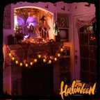 C9 Orange Replacement Bulbs, 25 Pack C9 Ceramics Orange Halloween Light Bulbs for Indoor Outdoor Patio Halloween Christmas String Lights, C9/E17 Intermediate Base Bulb, 7 Watt Incandescent Night Light