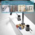 Faucet Cartridges Replacement Parts, Compatible with Kohler K-GP77005-RP & K-GP77006-RP Faucet Ceramic Valve, Hot and Cold Cartridges for Kitchen and Bathroom, 2 Packs, Brass