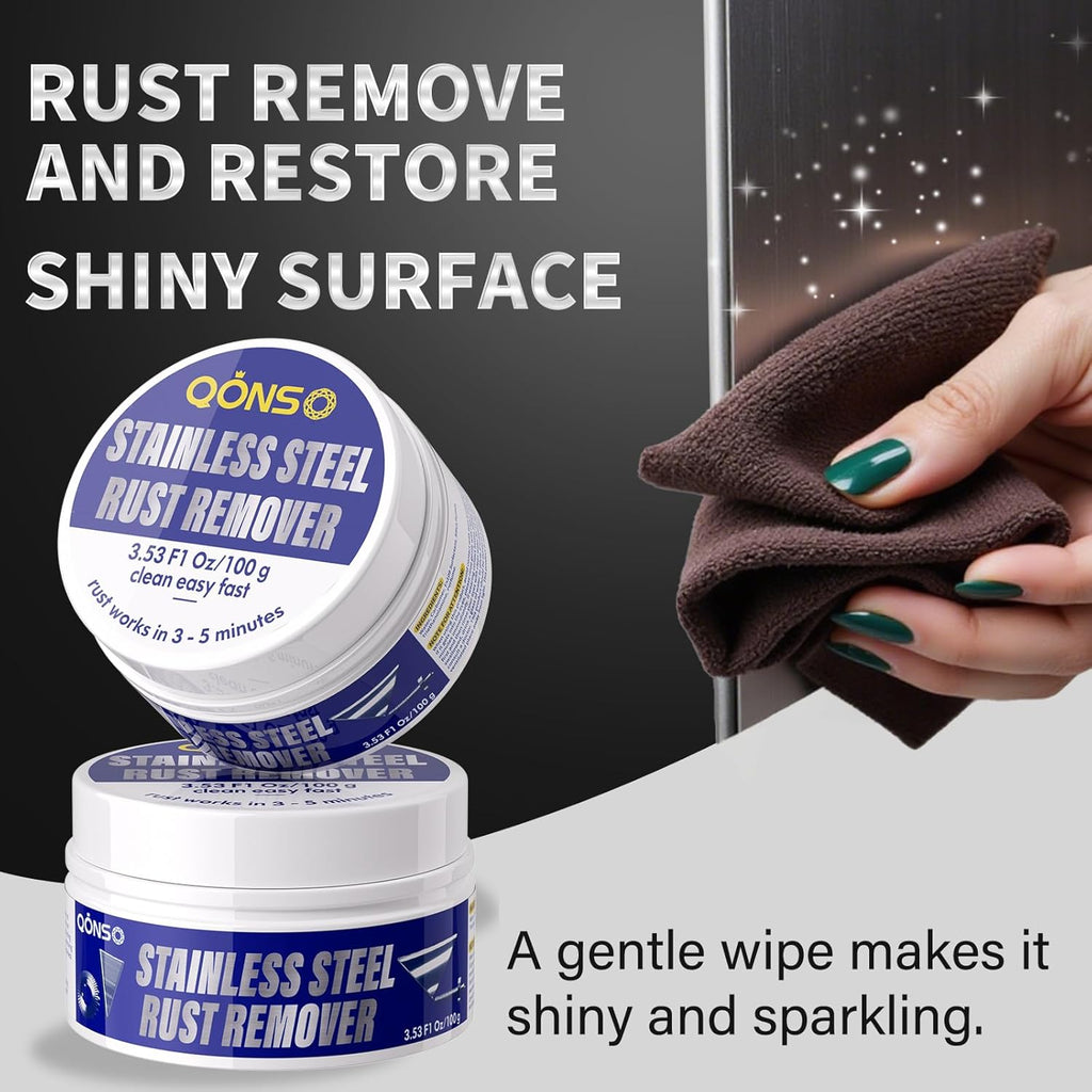 Rust Remover for Stainless Steel, Stainless Steel Rust Remover for Refrigerator,Table,Grill Stubborn Rust,Rust Spots, 1 Bottled, 3.5oz