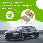 60A 32V Mini Slotted Automotive MCASE Shaped Cartridge Fuse Kit(Pack of 6pcs,60A)