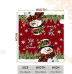 Snowman Mailbox Covers Magnetic Standard Size Xmas Cardinal Mailbox Cover 21X18 Inch Winter Pine Tree Post Box Letterbox Wraps for Garden Yard Christmas Decorations