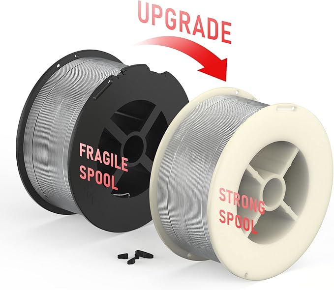 YESWELDER Stainless Steel Flux Cored MIG Welding Wire, E308LFC-O .035-Diameter, 2-Pound, Strong ABS Plastic Spool Welding Wire