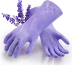 Vgo... Household Cleaning Gloves,Double-layer,Lined Dishwashing Gloves,Long Sleeves for Kitchen,Bathroom Cleaning(TP1117)