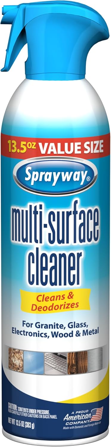 Sprayway Multi-Purpose Cleaner, Cleans & Deodorizes, For Granite, Glass, Wood, and Metal, 13.5 Oz