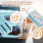 20A 32V Mini Slotted Automotive MCASE Shaped Cartridge Fuse Kit(Pack of 10pcs,20A)