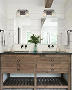 Vanity Lights for Bathroom, HWH Farmhouse 2 Light Vanity Wall Lamp with Oil-Rubbed Bronze Finish, Wall Lighting Over Mirror, Dressing Table, Powder Room, 5HLT63B-2W ORB