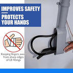 42200 LB Wire Guide for 2" LBs, Upgrade Shoehorn Wire Pulling Guide for Use with PVC & Metal LB Fitting, Bottom Reinforcement, Black