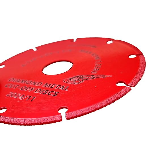 FOXBC 4-1/2 Inch Diamond Cutting Wheel Metal Cut Off for Angle Grinder, 5000+ Cuts on Rebar, Stainless Steel, Angle Iron, 7/8" Arbor - 3 Pack