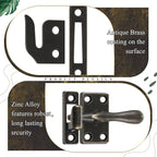 Hicarer 4 Pack Casement Window Lock 1-7/8 Inch Zinc Alloy Window Sash Lock Latch Replacement for Home Casement Windows (Bronze)