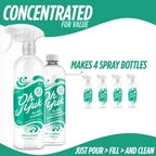 Oh Yuk Glass Cleaner Combo – Includes 24 oz Spray + 16 oz Concentrate Refill (Makes 5 Sprays) | Streak-Free Cleaning for Mirrors, Windows & More | Vegan, Made in USA