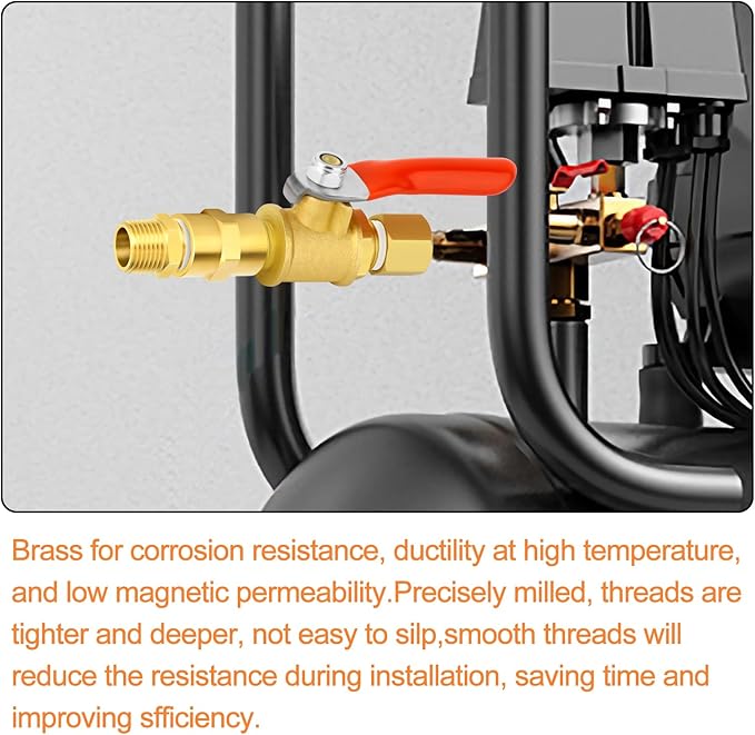 GASHER 12PCS Metals Brass Pipe Fitting, Hex Nipple Brass Hex Coupler, 1/8" x 1/8" NPT Male Thread Pipe, 1/8Inch x 1/8Inch NPT Female Thread Pipe