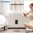 ELEGRP Glossy Black Decorator Electrical Wall Outlet Receptacle, 20A 125V Standard Outlets, 2 Pole 3 Wire, Non-Tamper Resistant, NEMA 5-20R, Self-Grounding Wall Outlet, UL Listed, 5 Pack