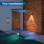 Solar Lights Outdoor Waterproof, Solar Spot Lights- 2 Pack/4 Mode LED Spotlights 2-in-1 Auto On/Off Powered Landscape Lighting for Outside Yard Wall Garden Path Driveway, Cool White