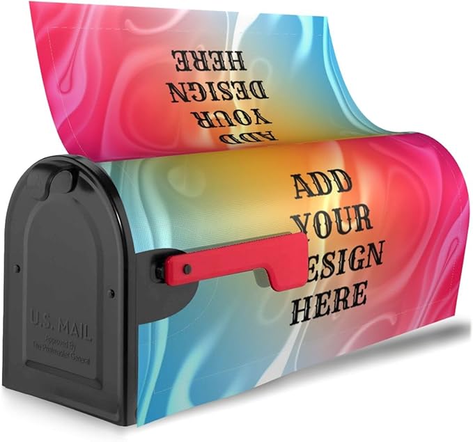 Personalized Magnetic Mailbox Covers Custom Picture/Photo/Text Street Magnetic Mailbox Covers for Garden Yard Home Decor Outdoor