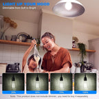 Kawaya E26 LED Edison Bulbs: 6-Pack 8W Equivalent 80W Dimmable LED Bulbs - Vintage ST58 5000k Daylight White - 800 Lumens High Brightness Bulbs with 90+ CRI - Clear Glass