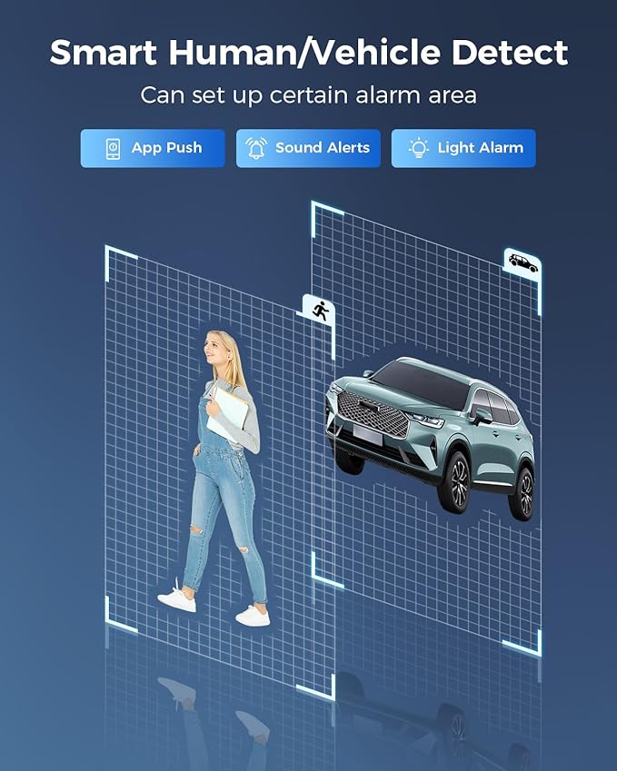 【360°View】 Hiseeu 12MP NVR 12 Pcs PoE PTZ Cameras, 350°Pan 90° Tilt，Auto Human Tracking, Human Vehicle Detect, 2 Way Audio, 7/24 Record&Playback，4TB HDD for Home Surveillance Outdoor Indoor