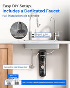 Waterdrop 10UB Under Sink Water Filter, Reduces PFAS, PFOA/PFOS, Lead, Chlorine, Bad Taste, NSF/ANSI 42 Certified, 11K Gallons, Easy Installation