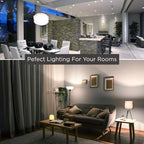 GoodBulb LED A19 Light Bulbs | 9 Watt (60 Watt Equivalent) | E26 Base | Cool White 4000K | EcoSmart Lights | High Output 825 Lumens | 6 Pack