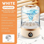 Portable Washing Machine, 1.5L Underwear Washer Rechargeable Cordless Makeup Sponges Cleaner Deep Clean Socks, Underwear, Baby Clothes, Washing Machine for Apartment, Dorm, Camping (Beige)