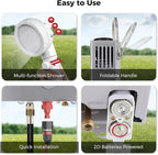 CAMPLUX Portable Water Heater 1.58 GPM, BW158G Propane Water Heater Outdoor, 41,000 BTU, Camping Shower, Easy to Install, Gray