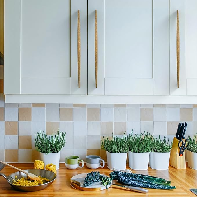 Asidrama 10 Pack 10 Inch(254mm) Antique Brass Kitchen Cabinet Handles, Cabinet Pulls Kitchen Cabinet Hardware for Cupboard Drawer Pulls