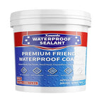 Polyurethane Waterproof Coating, Bright White, Multi-Surface Leak Repair Roofs, Showers, Windows, Basements, Indoor and Outdoor Liquid Water Proof Sealant, 0.4 Gallon