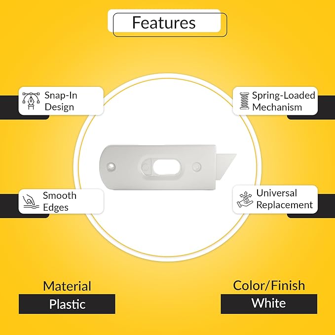 Brixwell Tilt Latch with Extended Screw Ports, Reversible, Plastic Material, White Finish, 3-1/2" Length, 1-3/8" Width, 2-1/2" Hole Spacing, Window Hardware Replacement