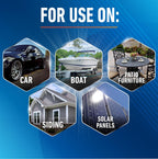 Unger Professional Lock-On HydroPower 10” Bi-Level Soft Wash Brush, Compatible with Waterflow Poles, Outdoor Cleaning Supplies, Great for Patios, Siding, Windows, Cars, and Boats