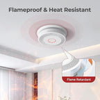 Hardwired Smoke and Carbon Monoxide Detector with Voice Alert,Wired Interconnected Smoke Alarm and Carbon Monoxide Detector Battery Backup,Fire Alarms and CO Detector for Home, 5-Pack