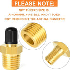 GASHER 10PCS Pipe Fitting Kit, Brass, 1/4" - 1/8" & 3/8" - 1/4" Fittings, T Fitting, Ball Valve, Pressure Gauge 0-60PSI