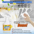 Powerful Kitchen Degreaser Foam Spray, Kitchen Heavy Oil Cleaning Agent, All Purpose Household Cleaning Spray for Oven,On All Surfaces,Lemon Fresh Scent 500ml