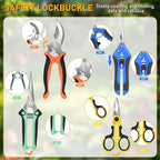 4-Pack Multifunctional Garden Scissors Set-BIDMLI Stainless Steel Pruning &Floral Shears with One-Piece Handle Blades for Tree Pruning, Flower Trimming, and Fruit Picking Tasks at Home&Garden Tool.