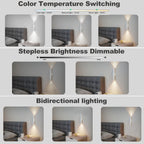 Battery Operated Wall Sconce Set of Two, Rechargeable Wall Lights with Motion Sensor, Remote Control, Dimmable Metal Magnetic Wall Lamp for Decor, Bedroom, Night Light (White, 2 Pcs)