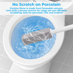 Pumice Stone Toilet Bowl Cleaner, 12Pcs Toilet Pumice Stone with 2pcs 13inch Extra Long Handle for Toilets, Bathroom, Kitchen, Sink, Pool, Tile, Grill