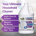 Sheiner's Multi-Surface Cleaner Concentrate, No-Rinse Floor Cleaner for Mopping & Degreaser for Home, Safe for Kids & Pets, Non-Toxic Lavender Scent All-Purpose Cleaning Supplies,1-Gallon.