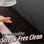 HOPE'S Perfect Cooktop Glass and Ceramic Cooktop and Stove Top Cleaner, Fast Acting and Removes Burnt on Stains from Glass Ceramic Smooth Top Ranges with its No Rinse Formula, 10.6 Oz, Pack of 1