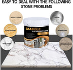 Marble Polishing Paste Kit, Marble Polishing Compound, Countertop Cleaner, Quartz Polish, Sealant & Protector For Marble Countertops, Floors, Walls