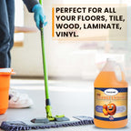 Multi-Purpose Enzyme Cleaner - MADE IN USA - Concentrate MAKES 64 GALLON - Stain and Odor Eliminator - ORANGE ENZYME - Odor Floor Cleaner All Purpose 128 oz