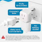Ceptics South Africa, Namibia Travel Adapter Plug with Dual Usa Input - Type M - Ultra Compact - Safe Grounded Perfect for Cell Phones, Laptops, Camera Chargers and More 3 Pack (CT-10L)